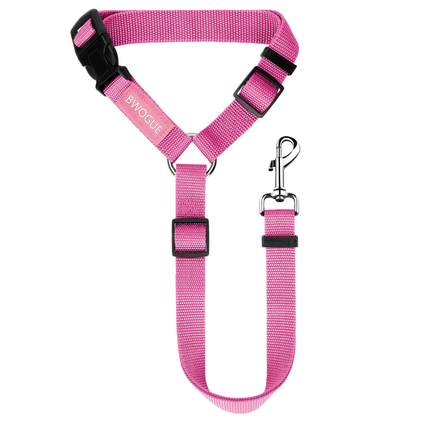 BWOGUE Adjustable Pet Car Seat Belt and Headrest Restraint