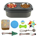WarmWink 2-in-1 Elevated Dog Bowls with Toy Storage