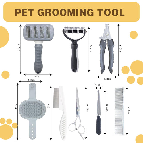 8-in-1 Home Pet Grooming Kit for Dogs and Cats
