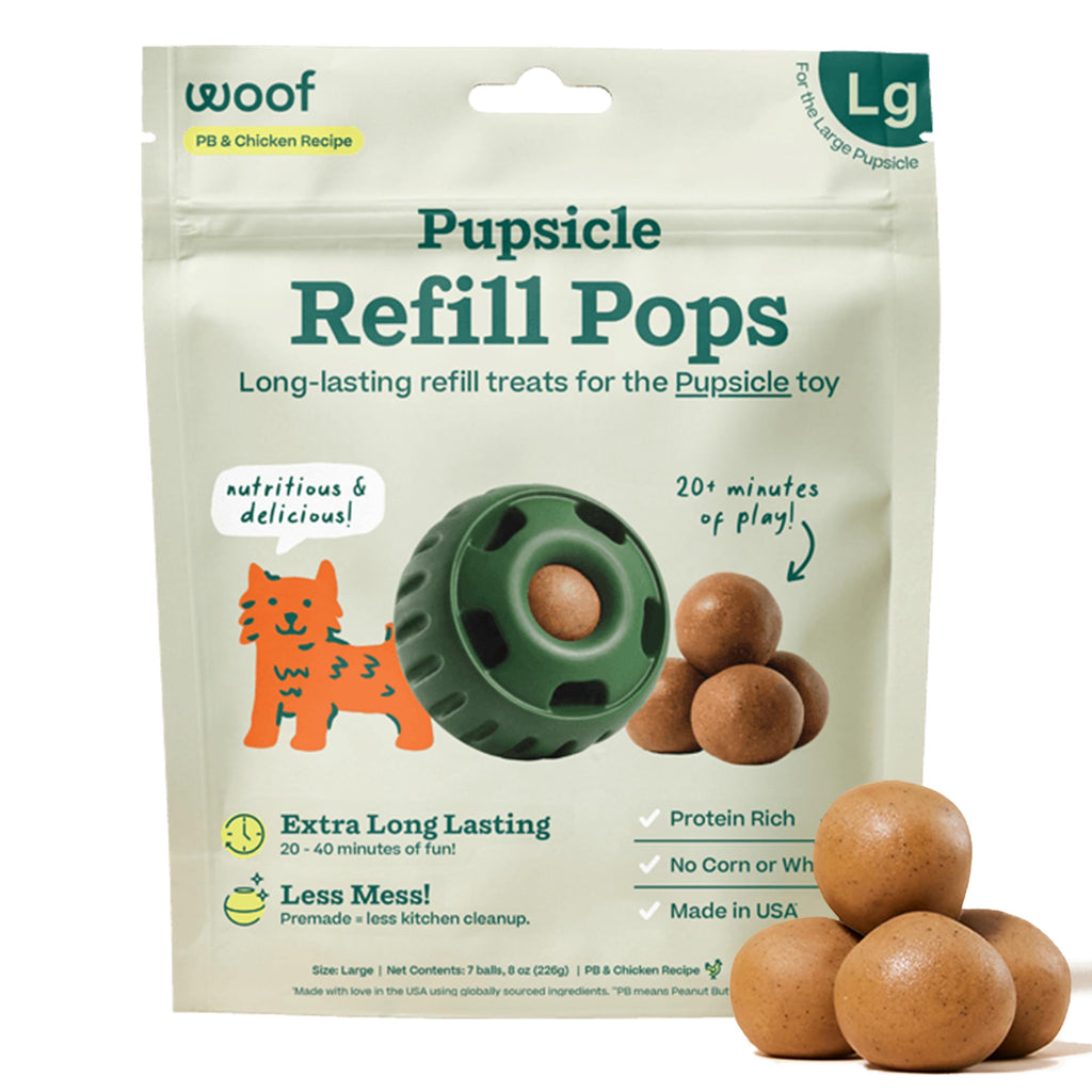 WOOF Pupsicle Peanut Butter and Beef Refill Treat Pops