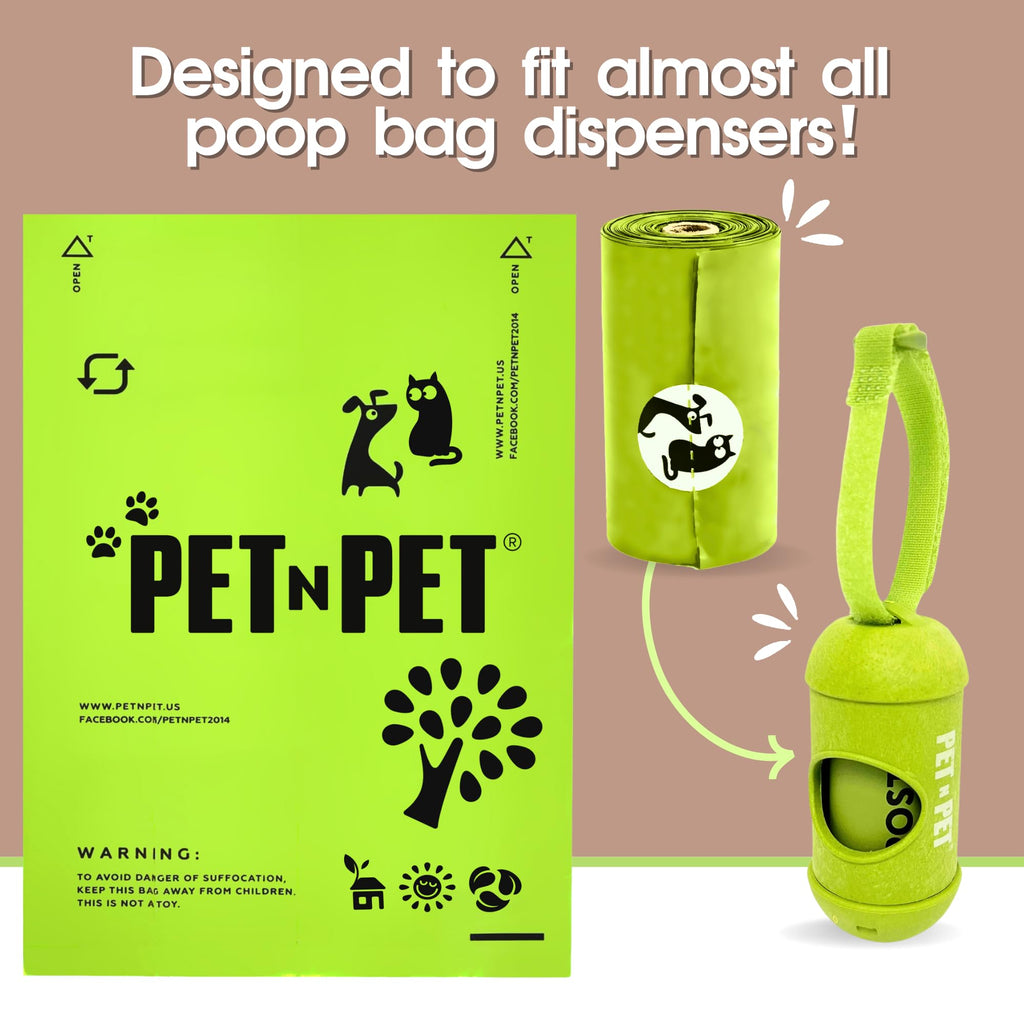 PET N PET Compostable Unscented Dog Waste Bag Refills