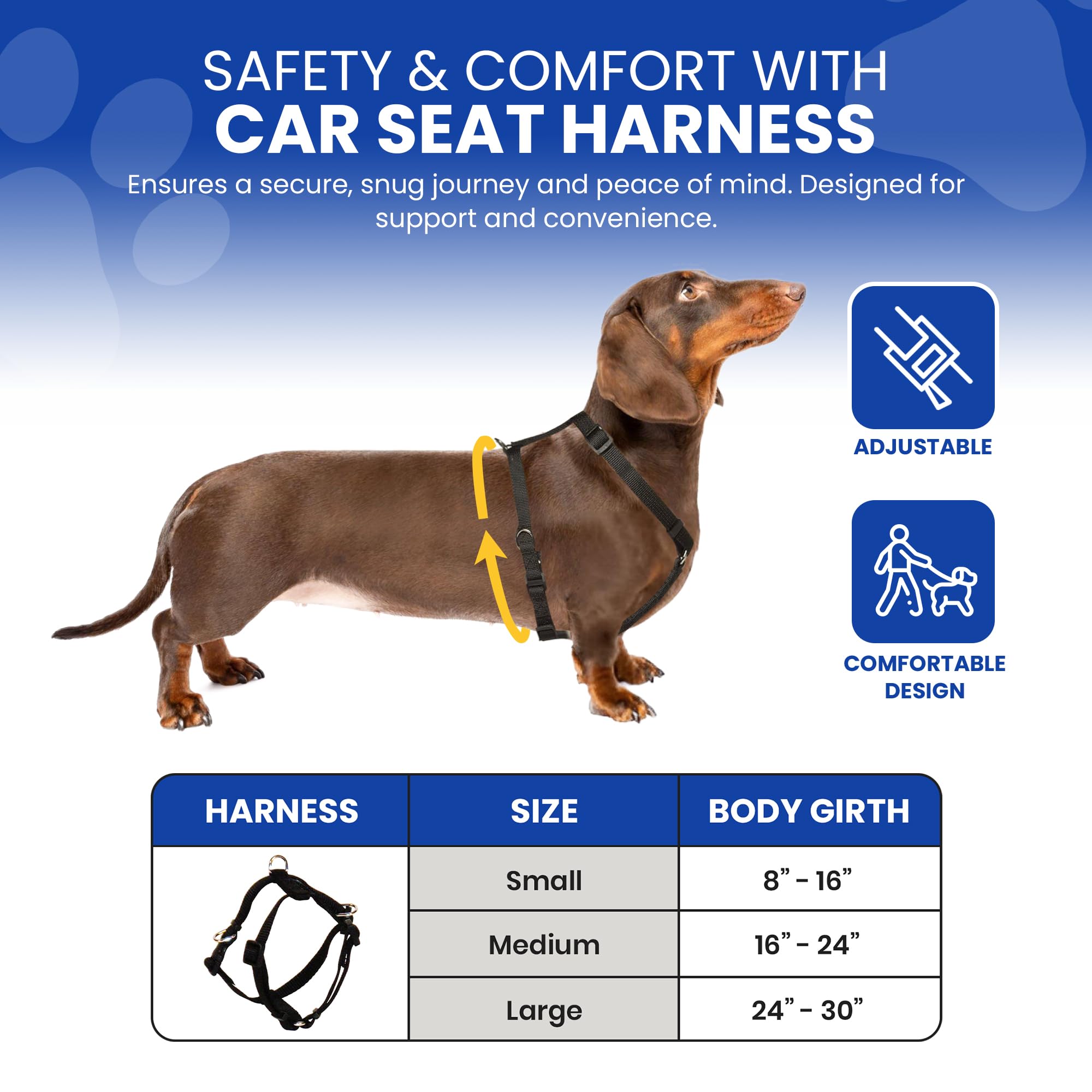 FidoRido Dog Car Booster Seat with Harness and Cover