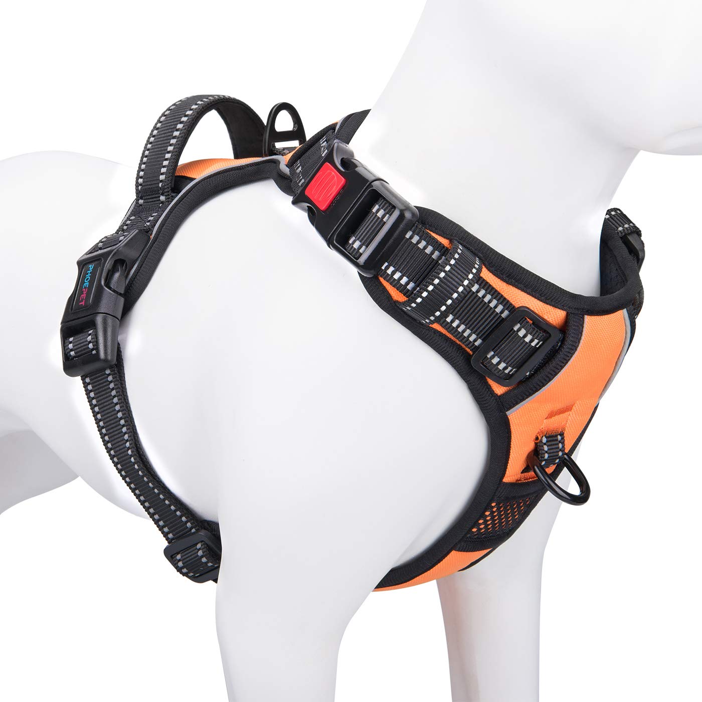 PHOEPET Reflective No-Pull Dog Harness with ID Pocket
