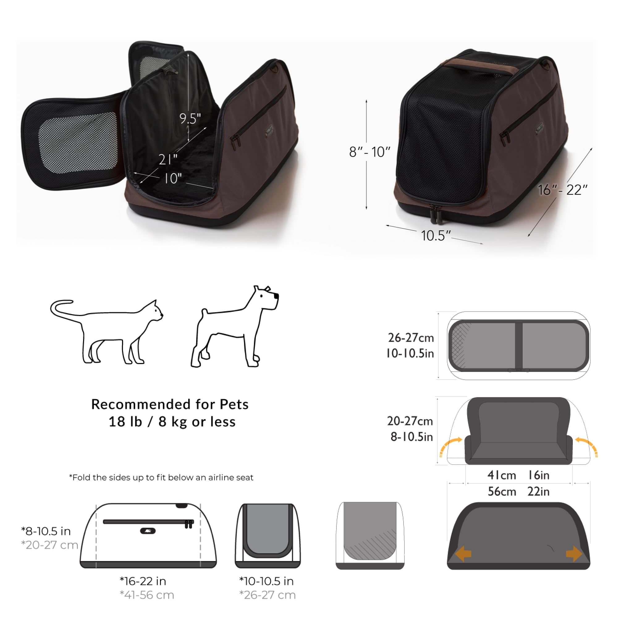 Sleepypod Air In-Cabin Pet Carrier for Cats and Small Dogs