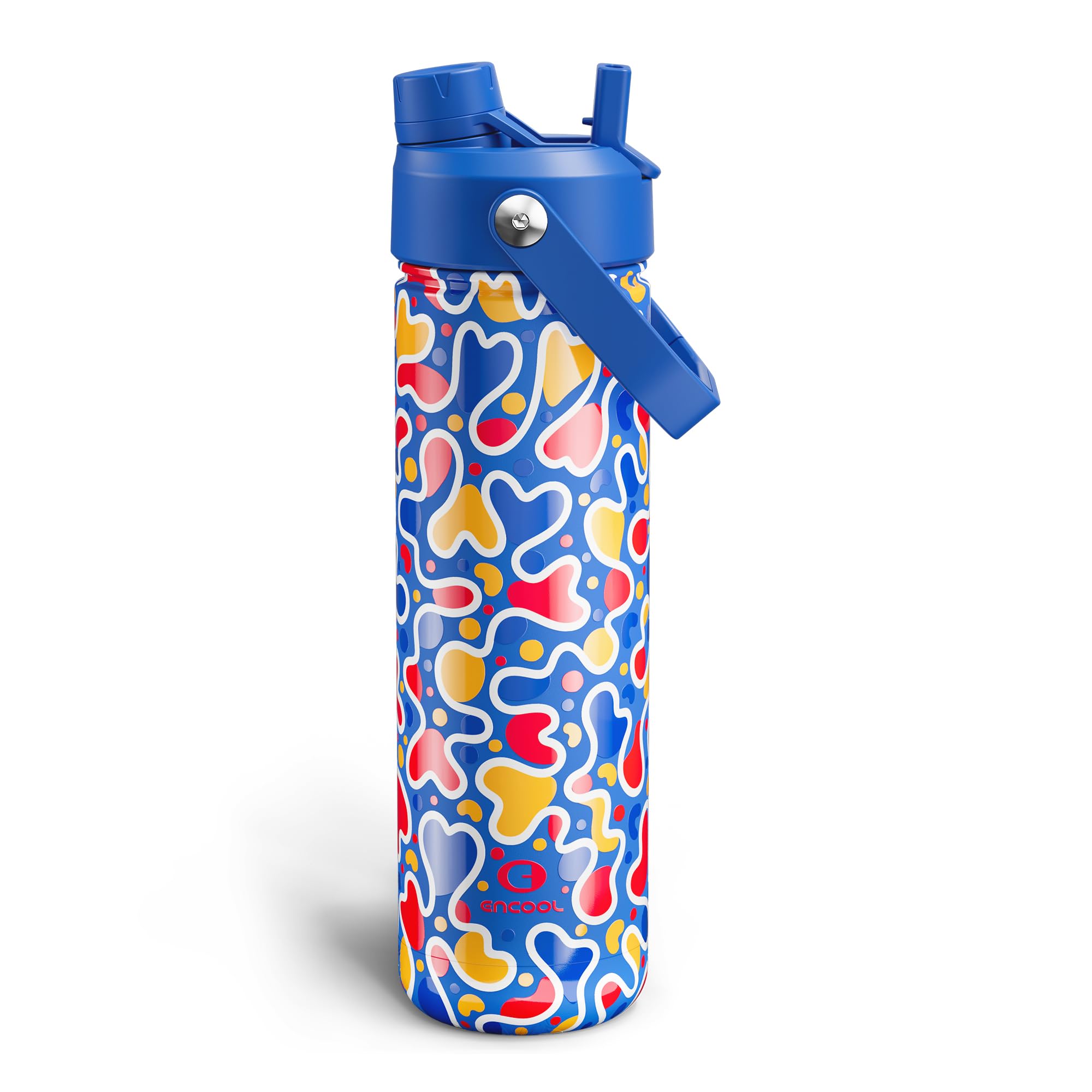 ENCOOL Insulated Dog Water Bottle with Built-In Straw