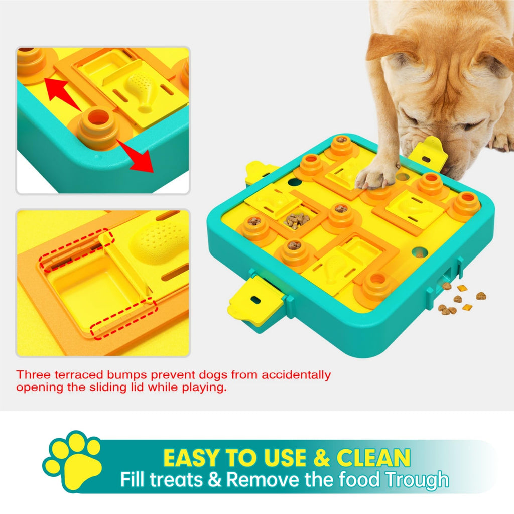 3-in-1 Dog Puzzle Feeder for Mental Stimulation
