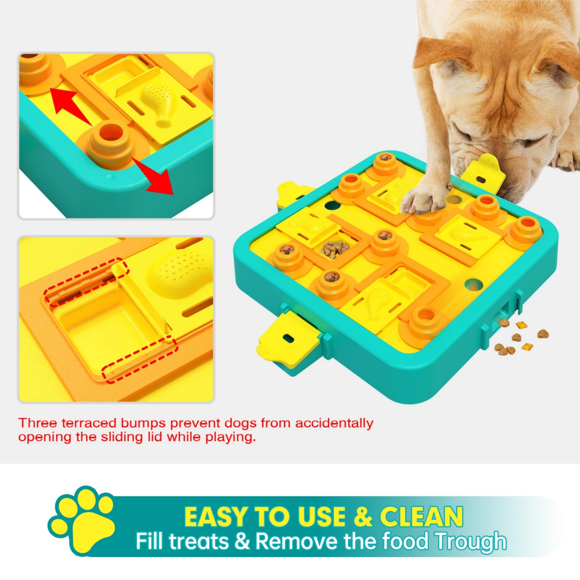 3-in-1 Dog Puzzle Feeder for Mental Stimulation