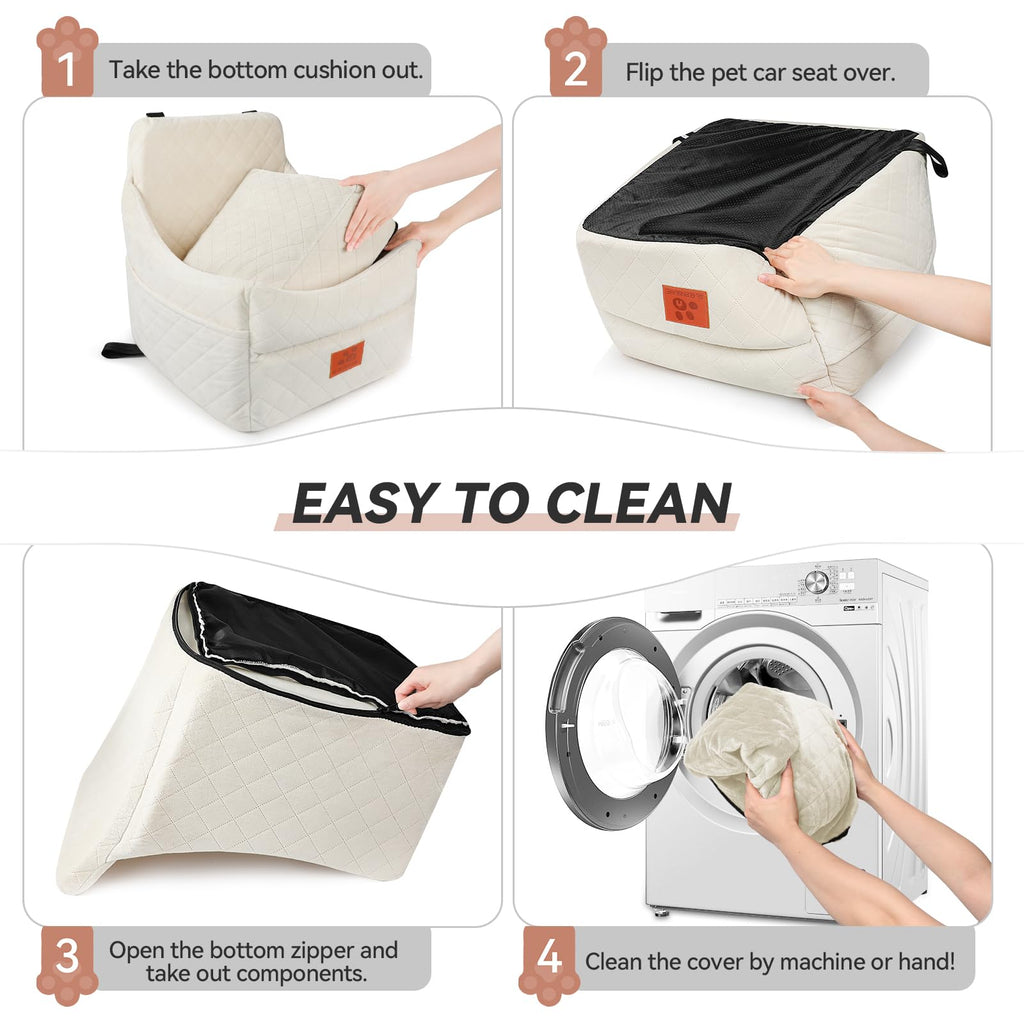 GL GLENSLAVE Dog Booster Car Seat for Dogs Up to 35 lb