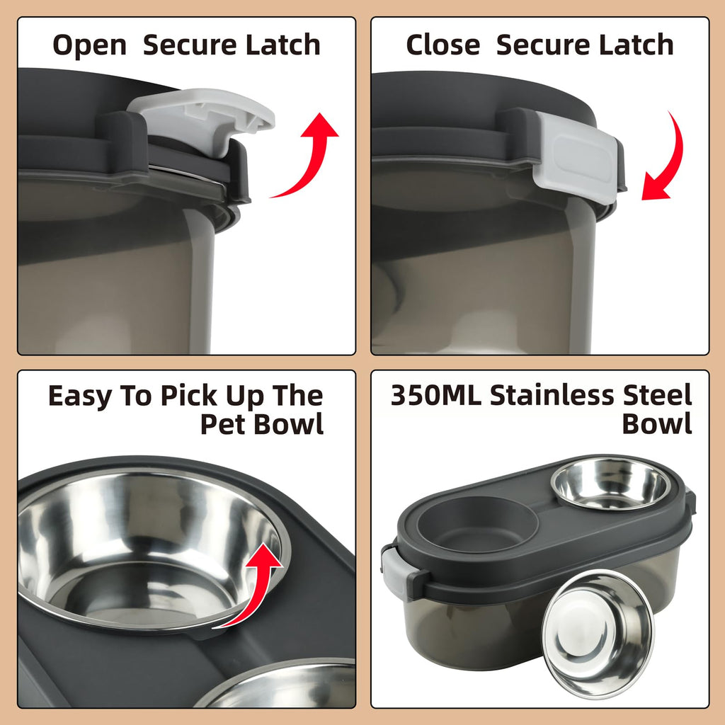 WarmWink 2-in-1 Elevated Dog Bowls with Toy Storage