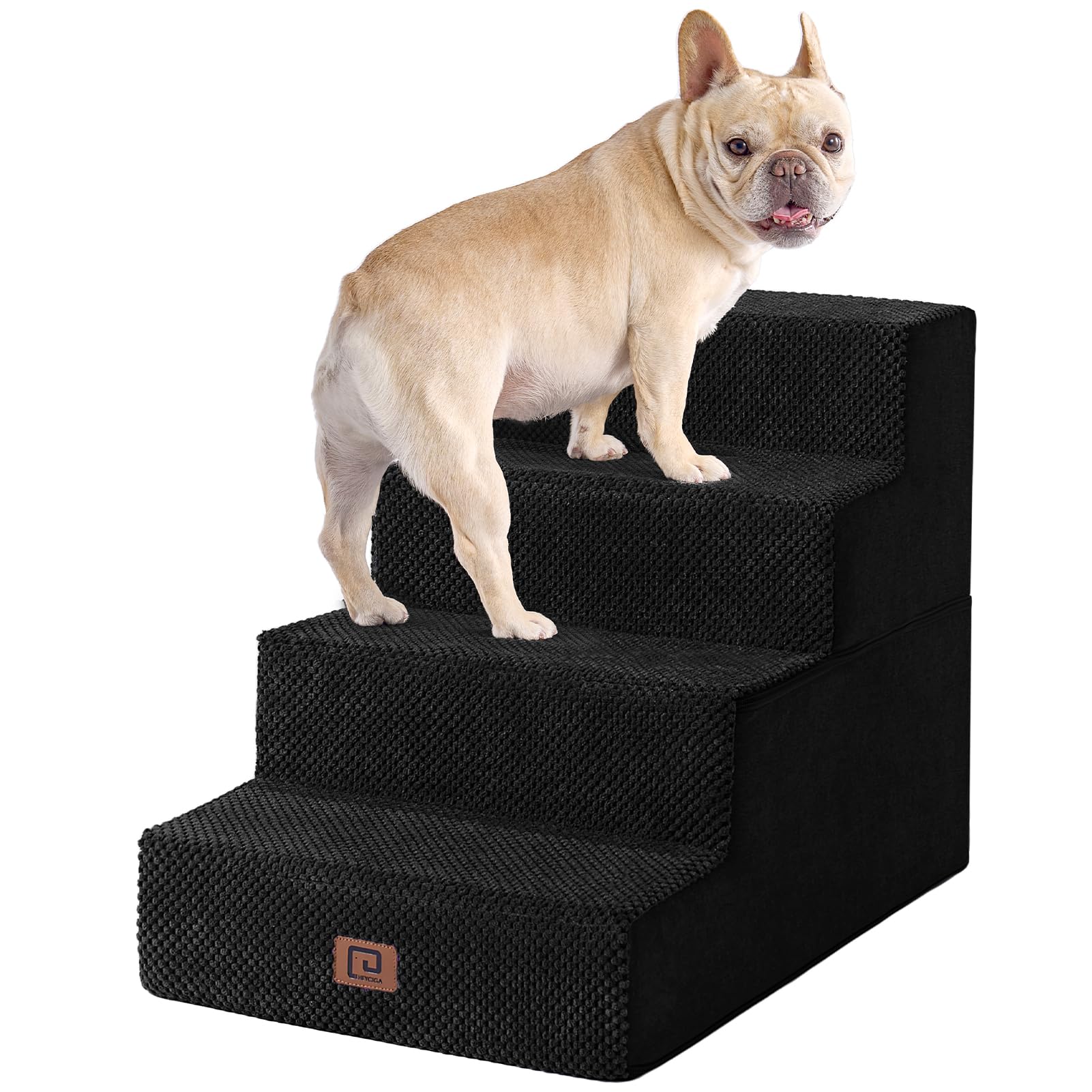 EHEYCIGA Extra-Wide Pet Stairs for Beds and Couches