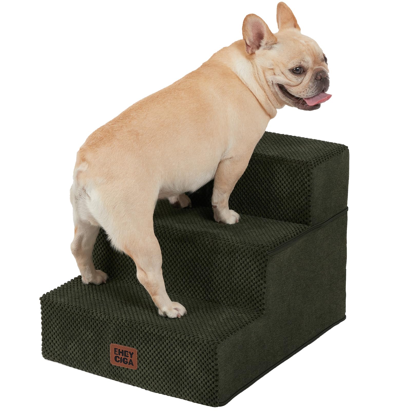 EHEYCIGA Extra-Wide Pet Stairs for Beds and Couches
