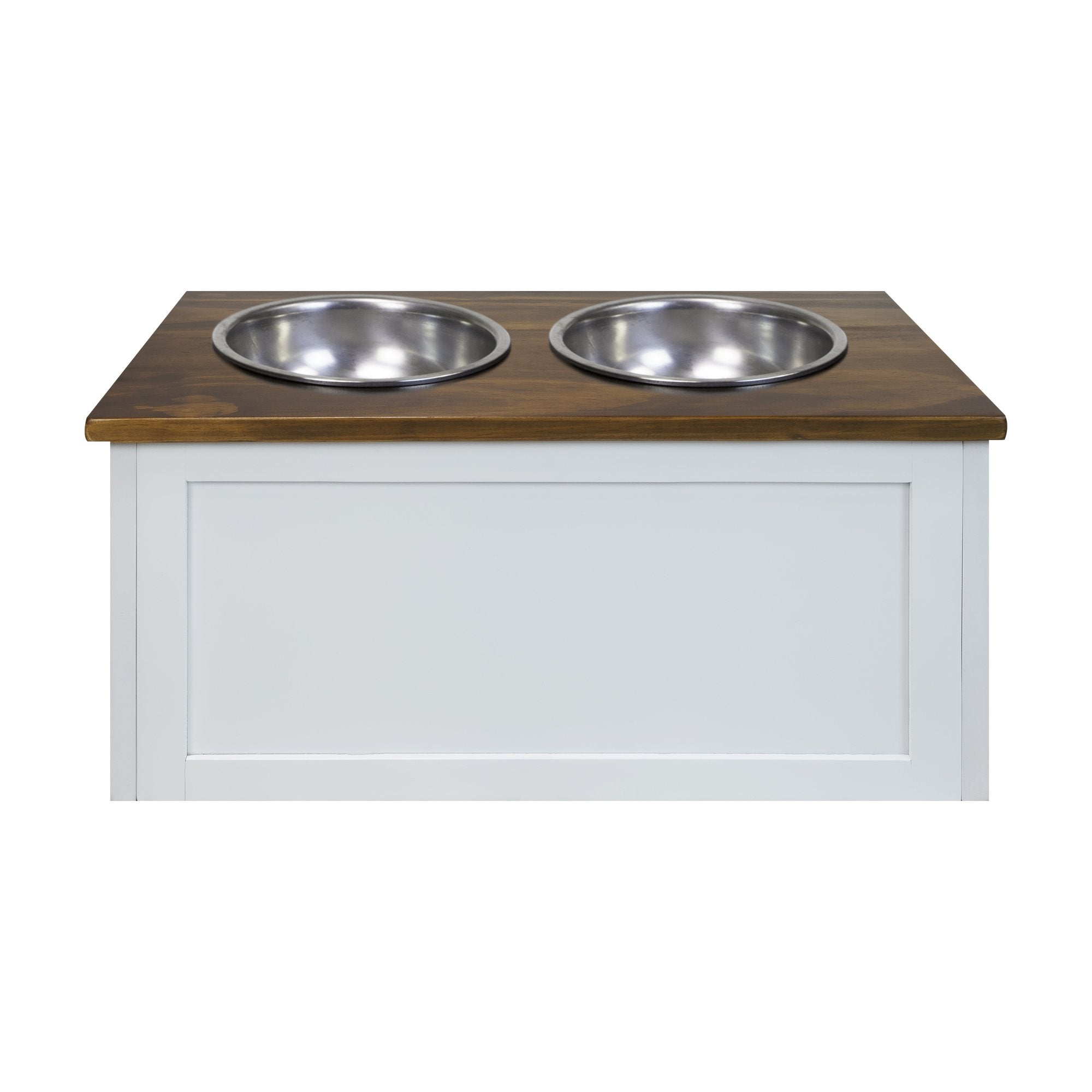 Casual Home Solid Wood Elevated Pet Feeder with Storage