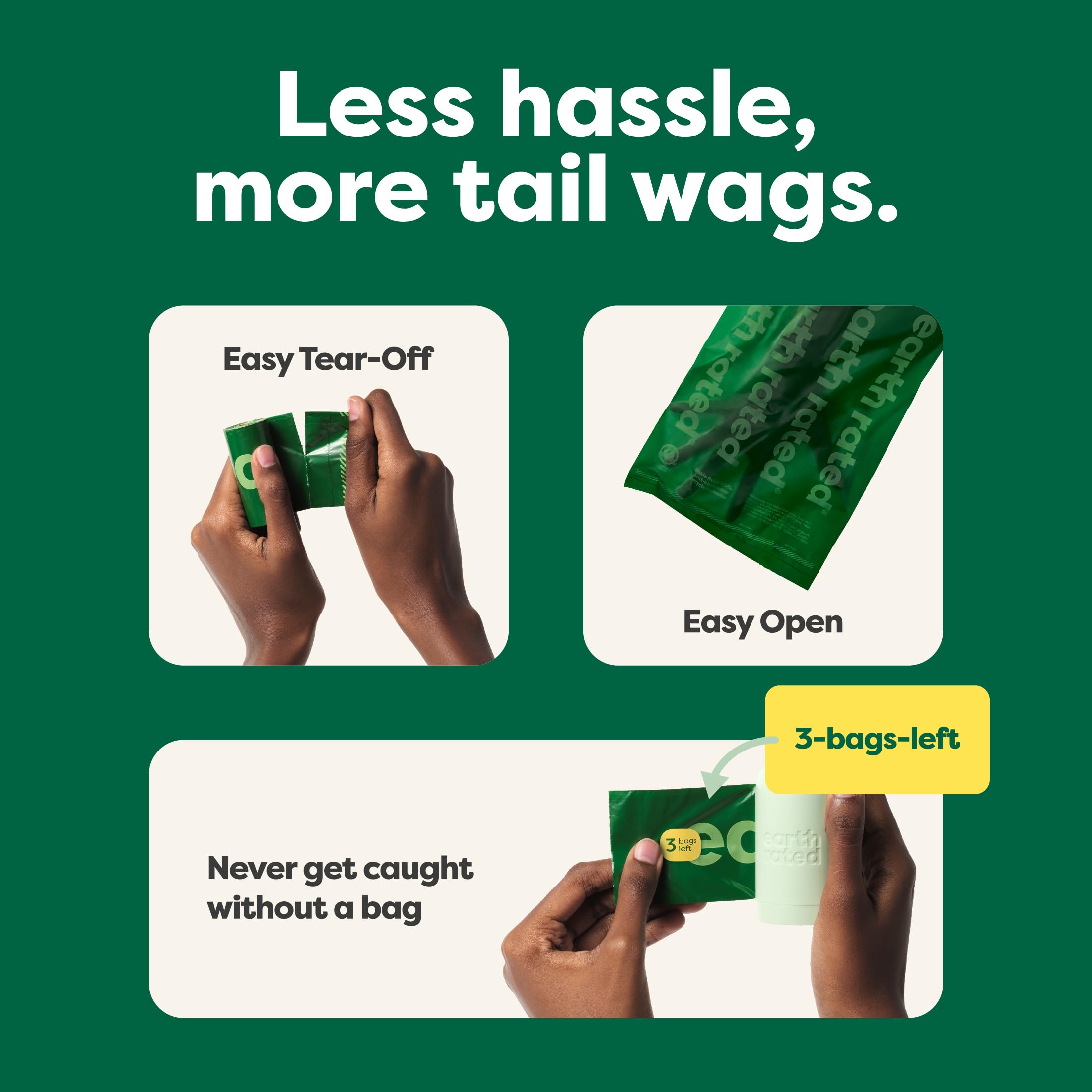 Earth Rated Leak-Proof Extra-Thick Dog Waste Bag Refills