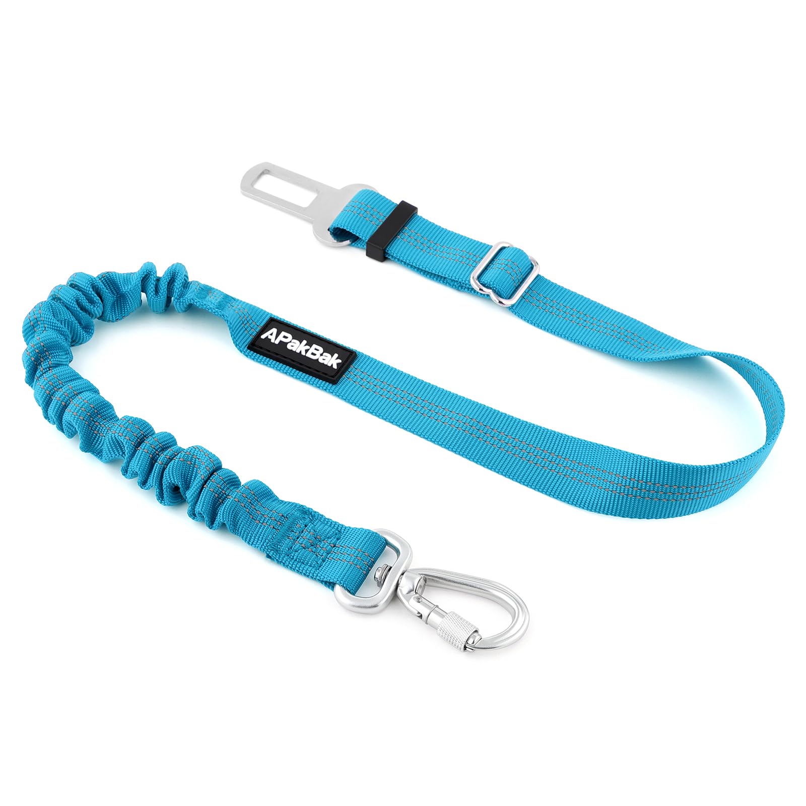 APakBak Adjustable Dog Car Seat Belt with Reflective Strap