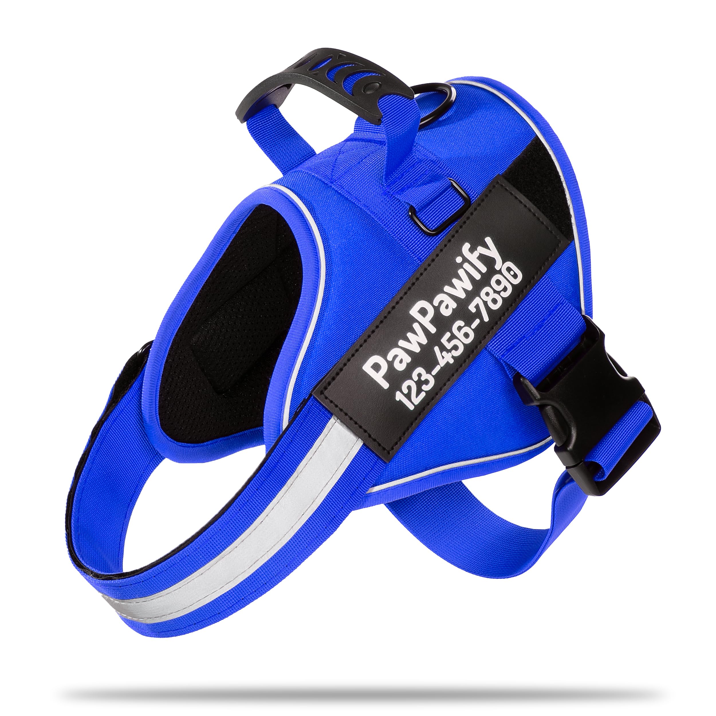 PawPawify Personalized No-Pull Dog Harness with Name and Phone