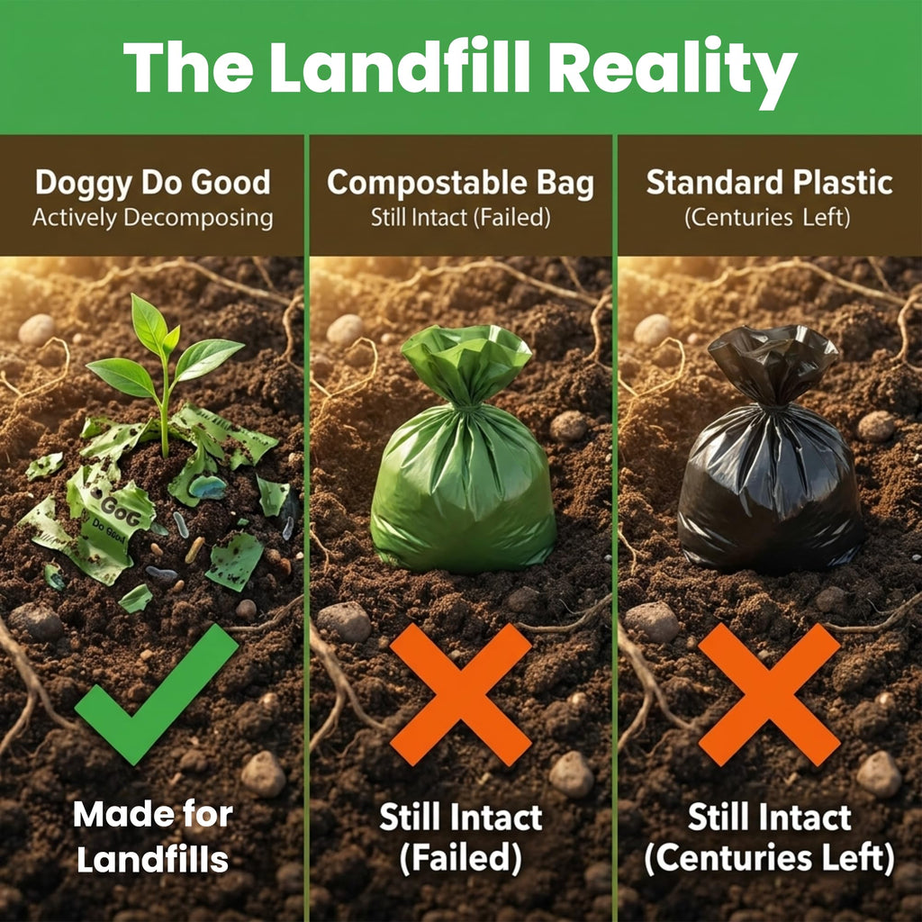 No-Handle Dog Waste Bags for Clean and Easy Pickup