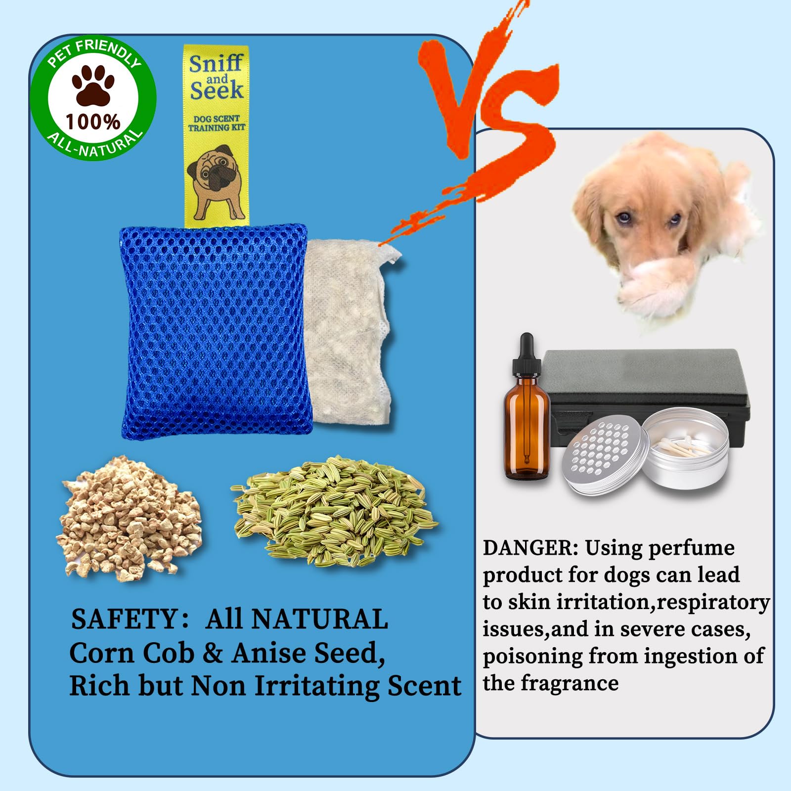 Dog Scent Training Kit for Nose Work and Hide-and-Seek