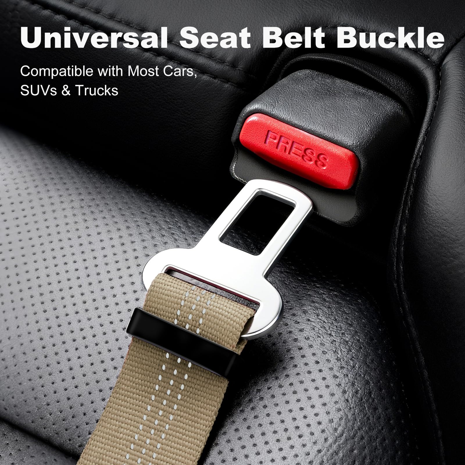 APakBak Adjustable Dog Car Seat Belt with Reflective Strap