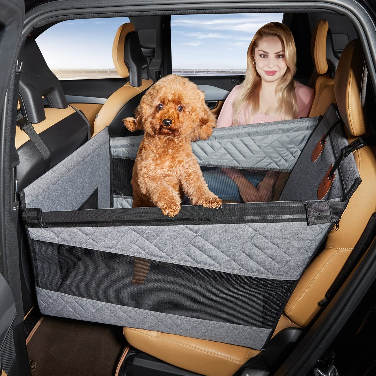 TKYZ Waterproof Dog Car Seat Extender and Backseat Hammock