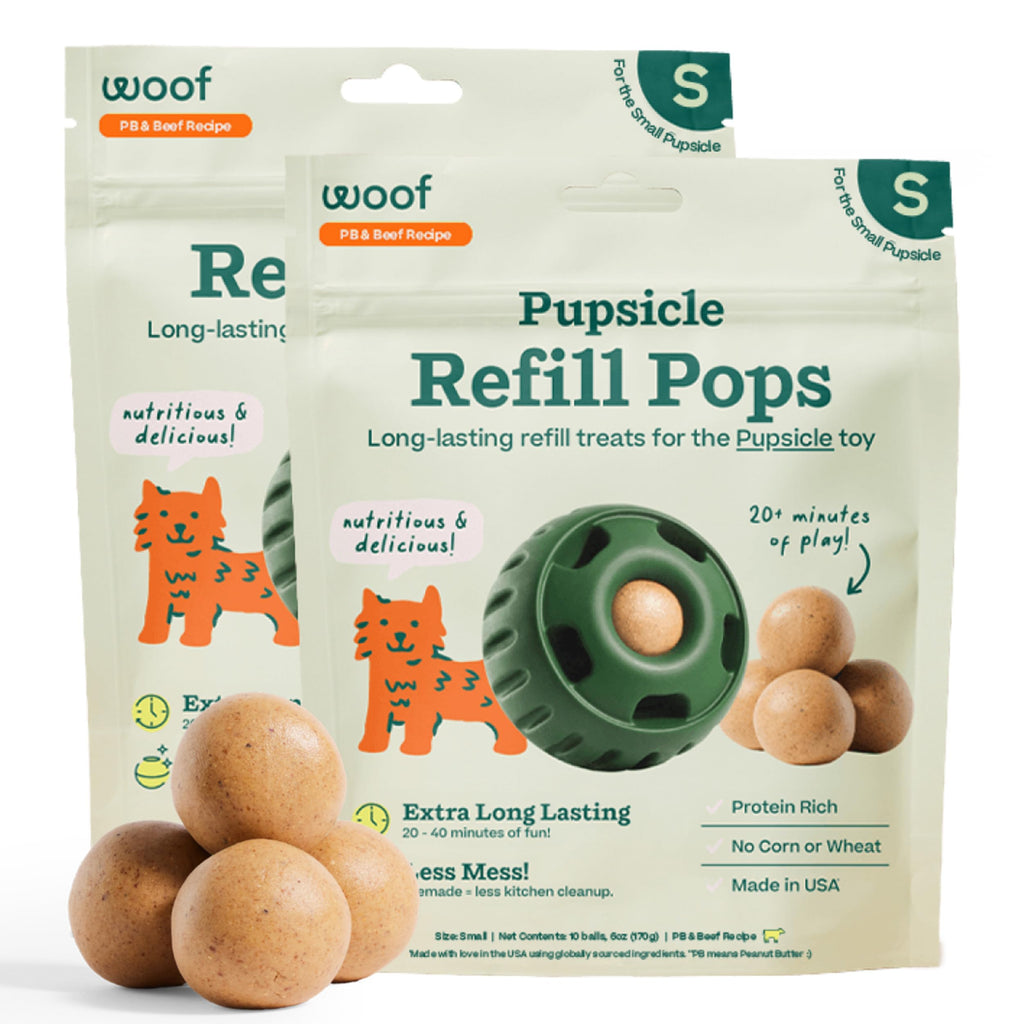 WOOF Pupsicle Peanut Butter and Beef Refill Treat Pops