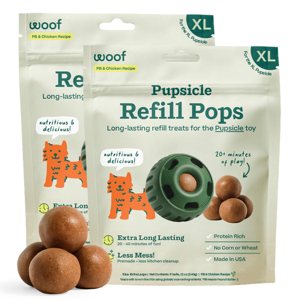 WOOF Pupsicle Peanut Butter and Beef Refill Treat Pops