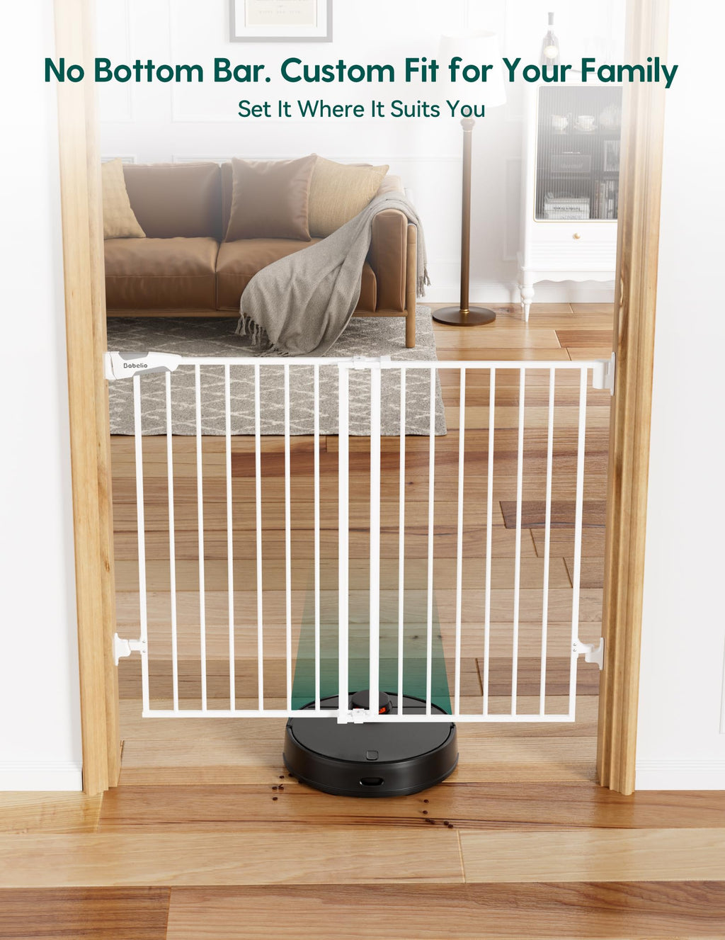 Babelio Auto-Close Hardware-Mounted Dog Safety Gate