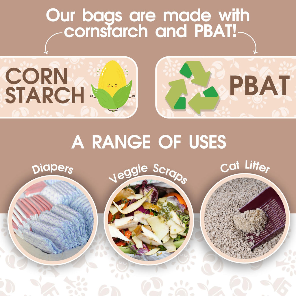 PET N PET Compostable Unscented Dog Waste Bag Refills
