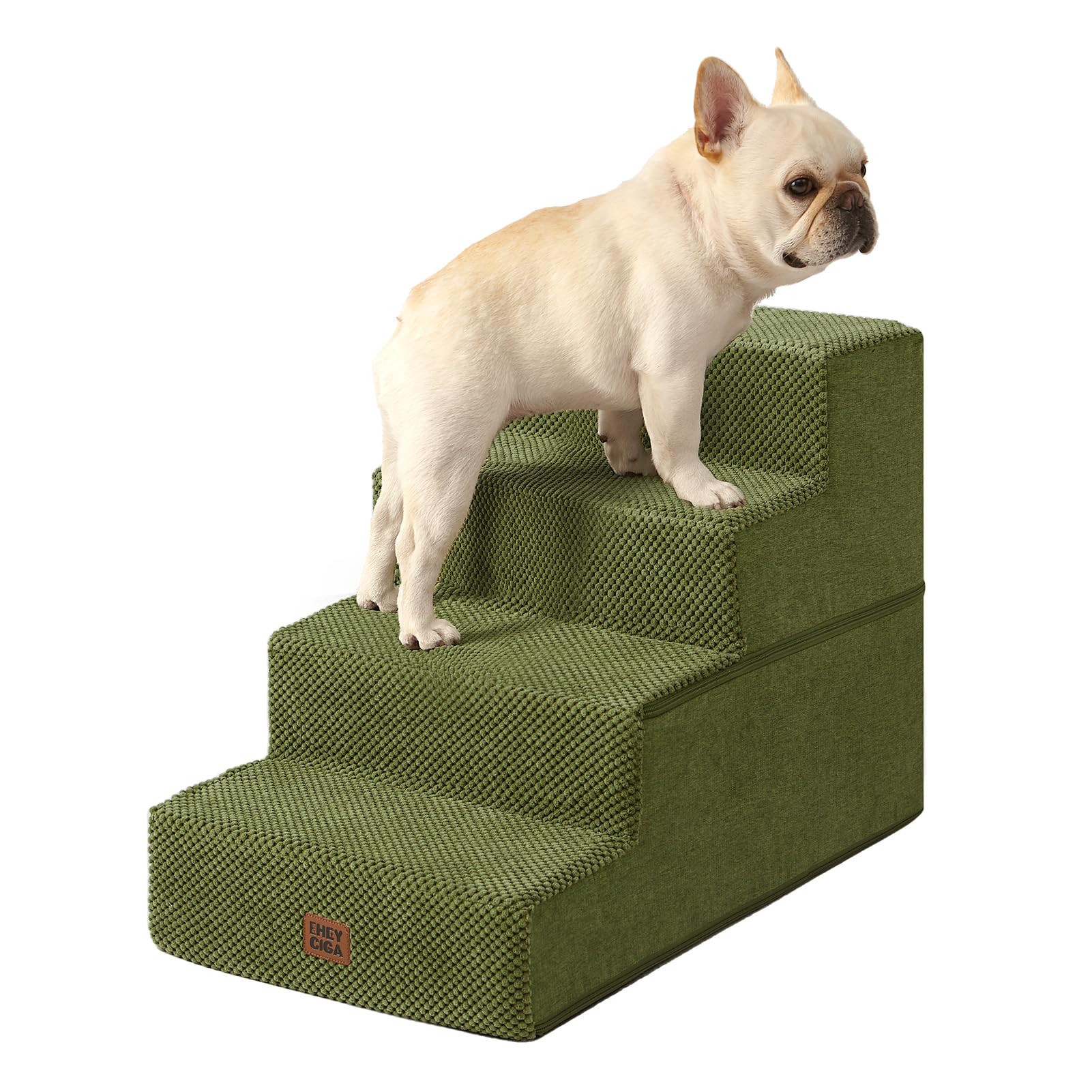 EHEYCIGA Extra-Wide Pet Stairs for Beds and Couches