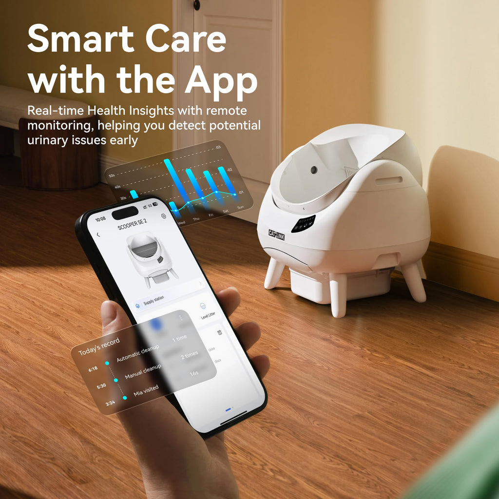 CATLINK Open-X Self-Cleaning Litter Box with AI Monitor
