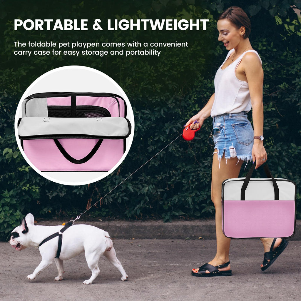 X-ZONE PET Foldable Portable Playpen for Small Pets
