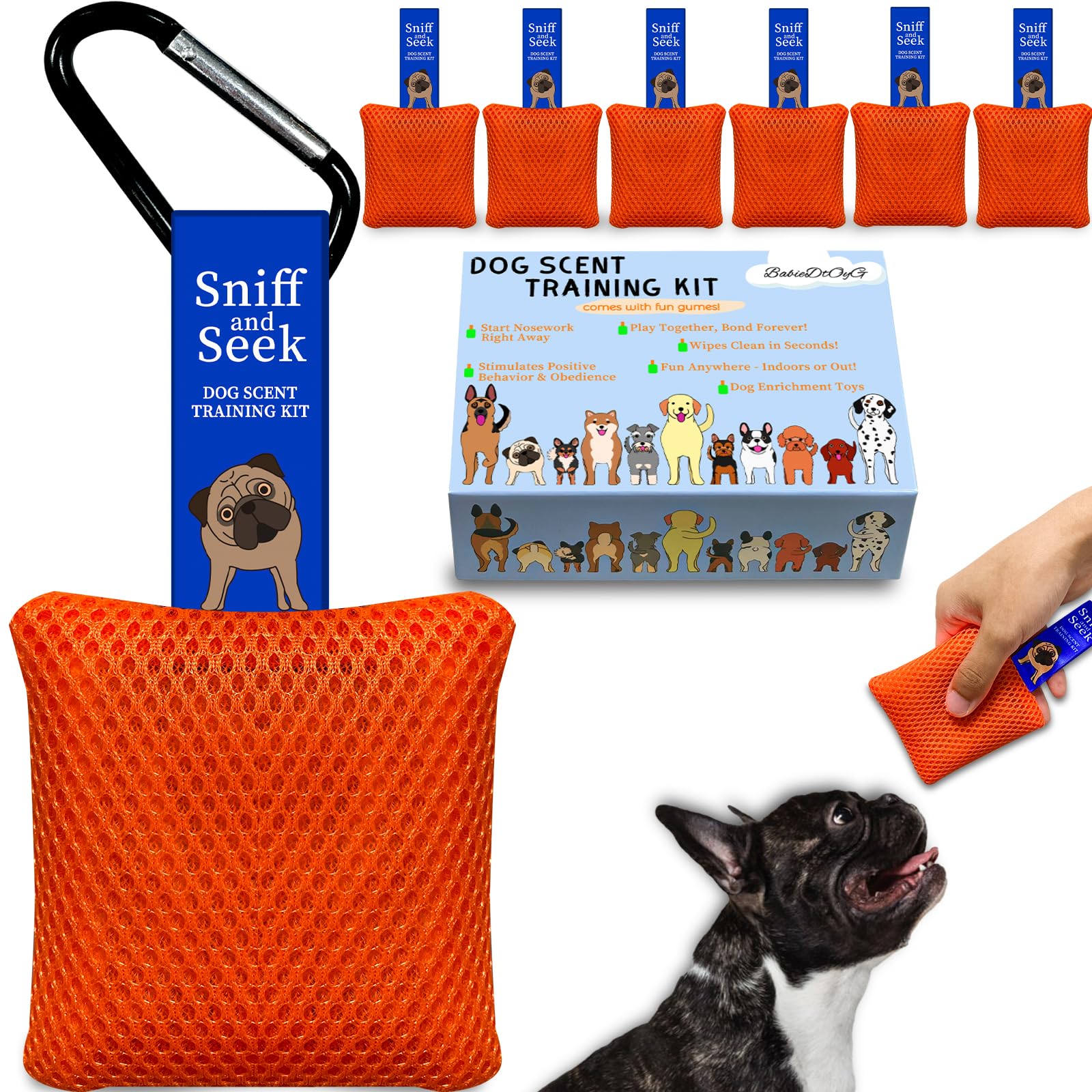 Dog Scent Training Kit for Nose Work and Hide-and-Seek
