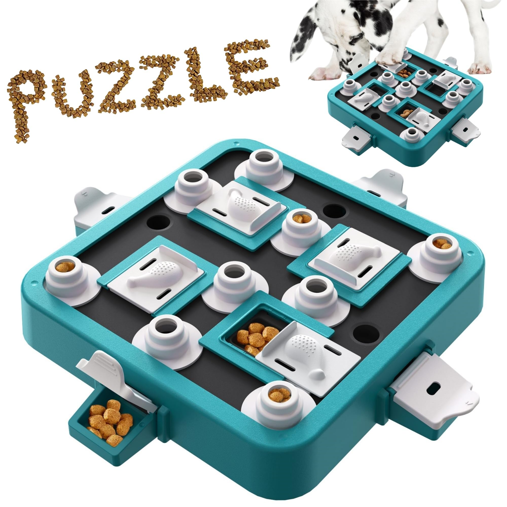 3-in-1 Dog Puzzle Feeder for Mental Stimulation