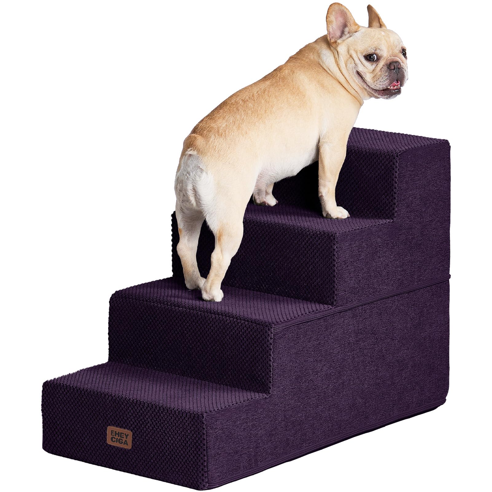 EHEYCIGA Extra-Wide Pet Stairs for Beds and Couches