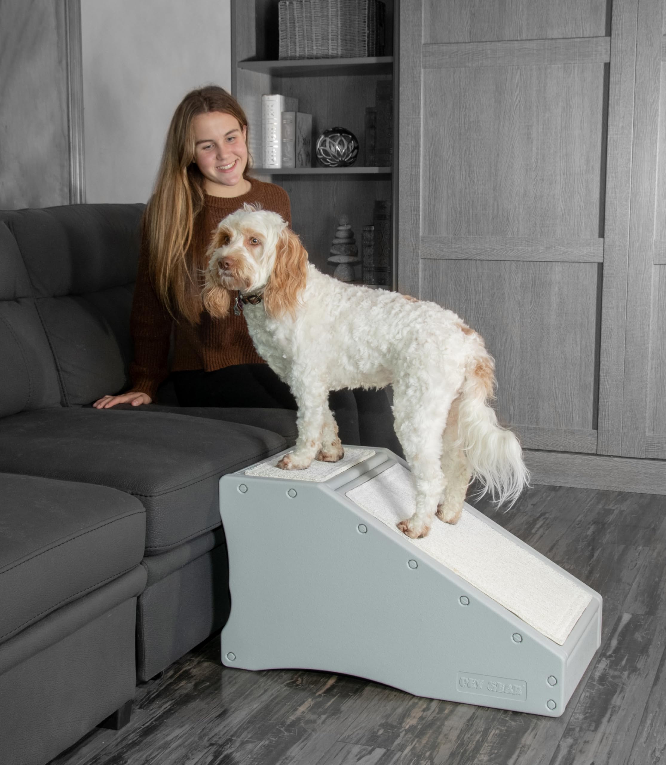 Pet Gear Easy Step II Extra-Wide Pet Stairs for Pets