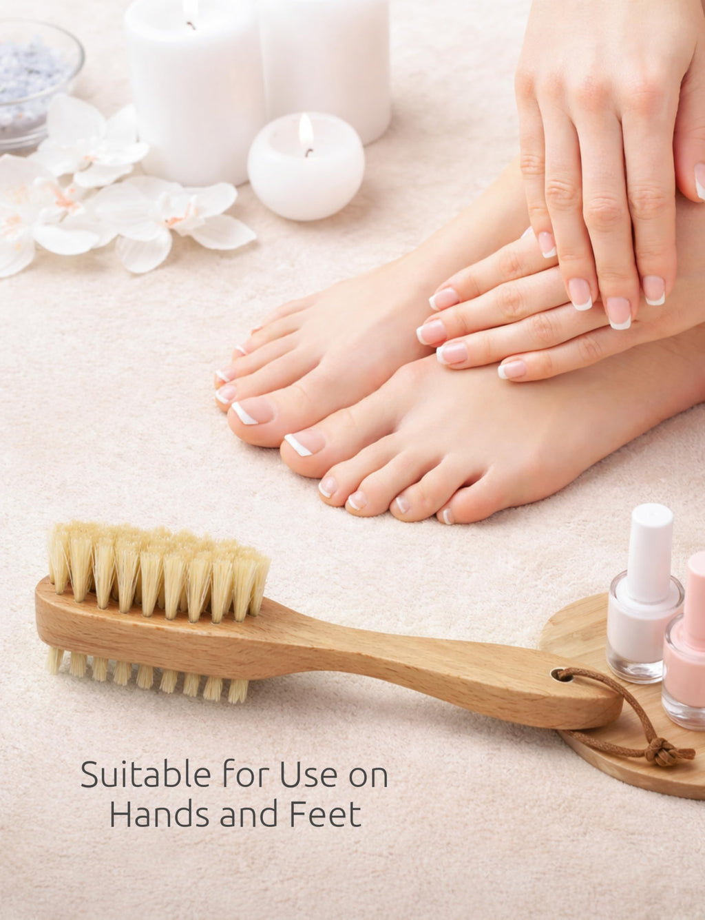 Double-Sided Nail Cleaning Brush for Hands and Feet