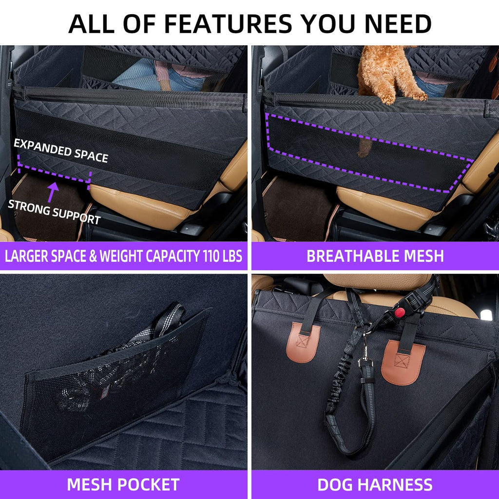 TKYZ Waterproof Dog Car Seat Extender and Backseat Hammock