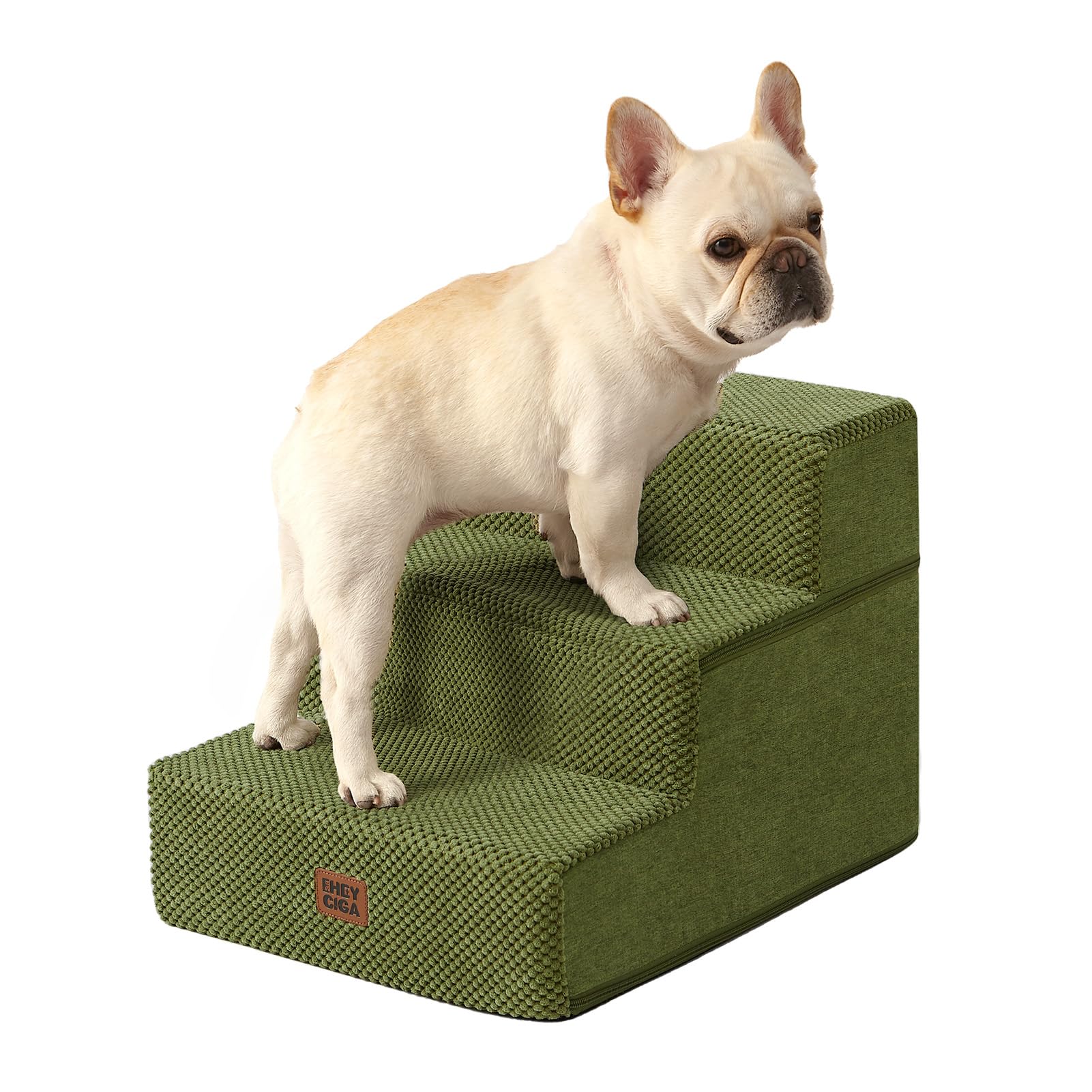 EHEYCIGA Extra-Wide Pet Stairs for Beds and Couches