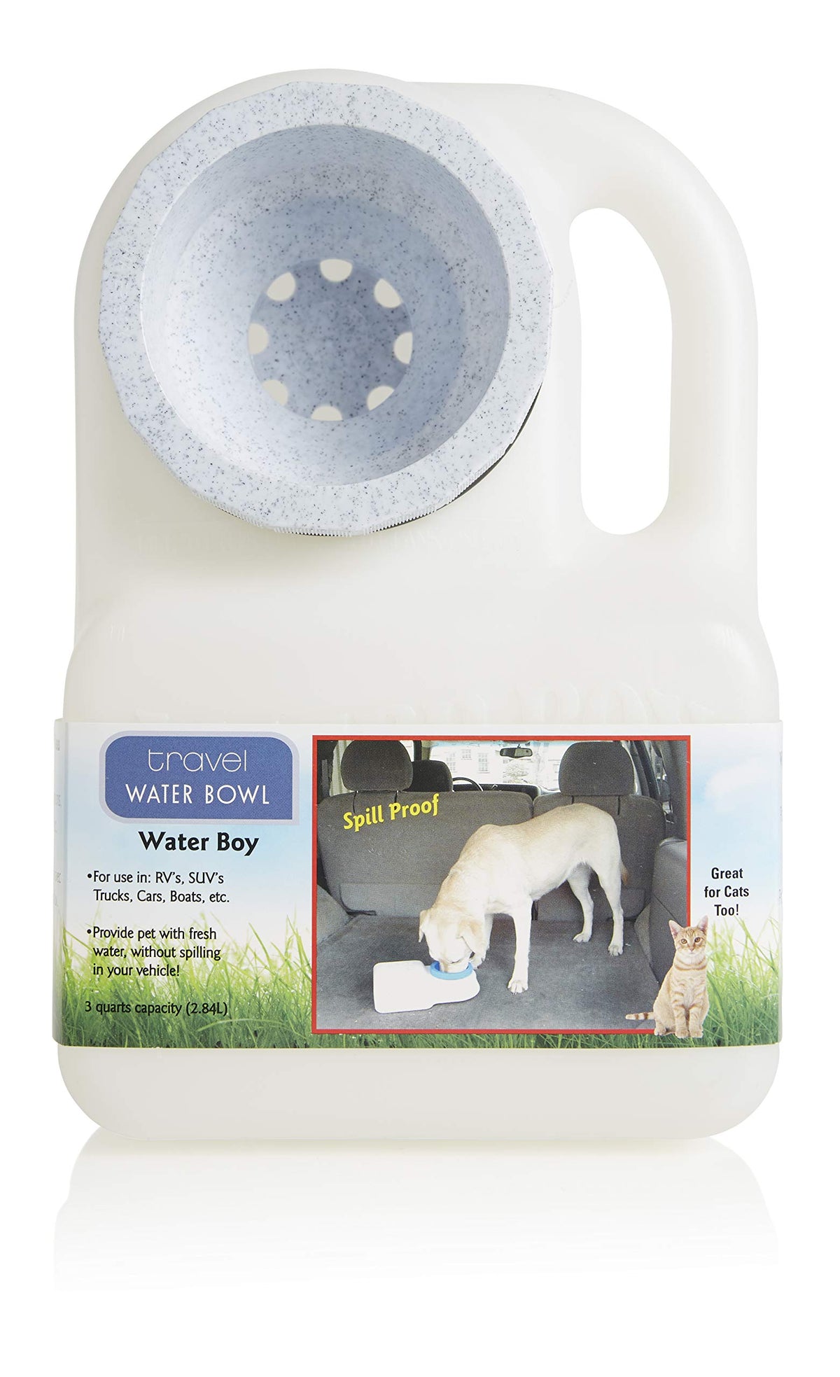 Lixit 3-Quart Spill-Resistant Dog Travel Water Bowl