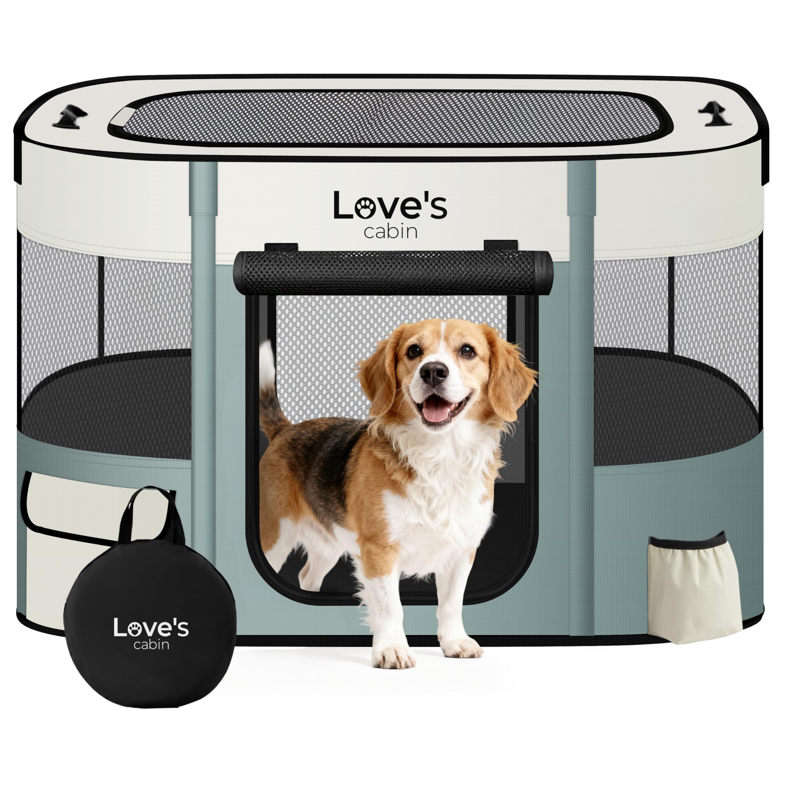 Love's Cabin Portable Puppy Dog Playpen for Travel