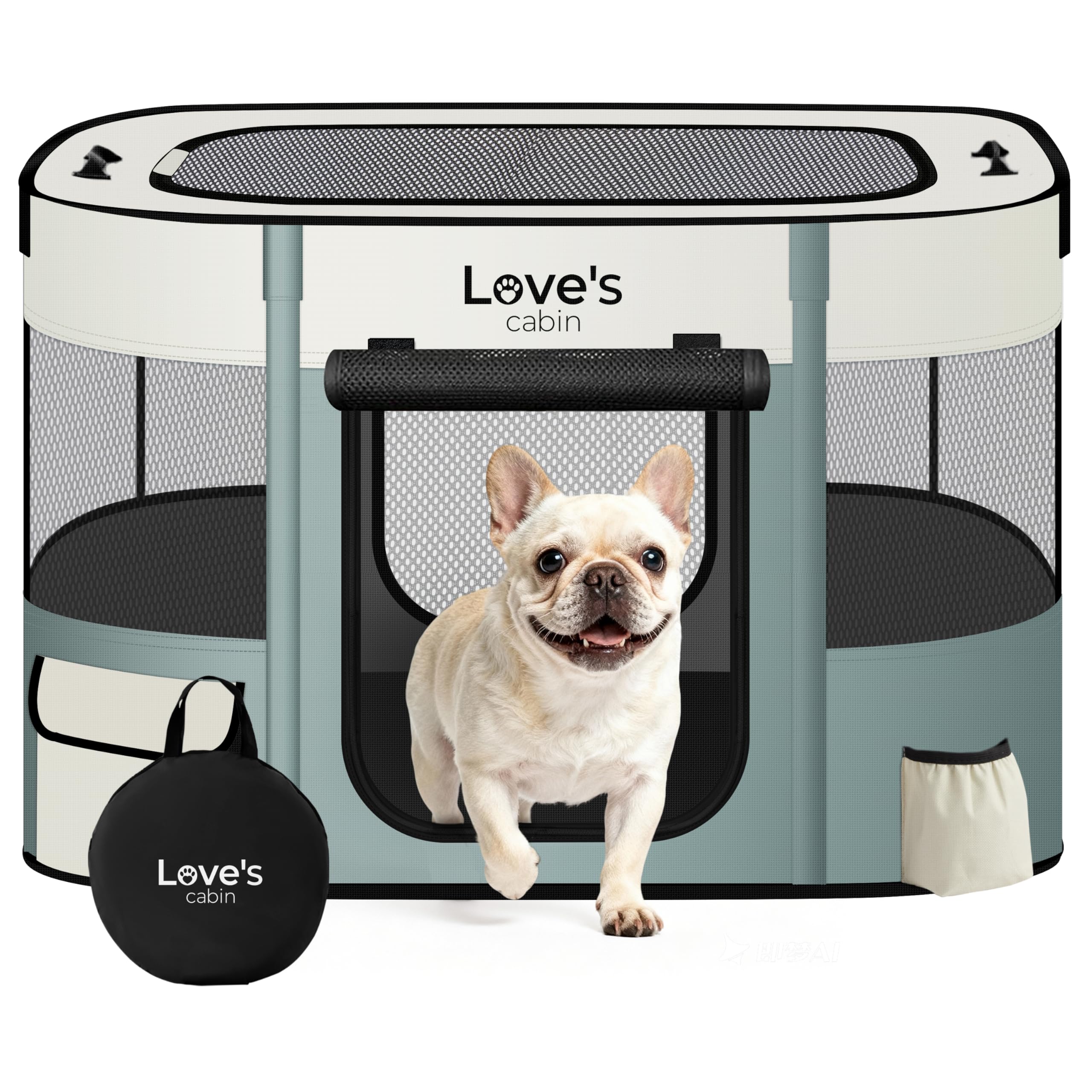 Love's Cabin Portable Puppy Dog Playpen for Travel