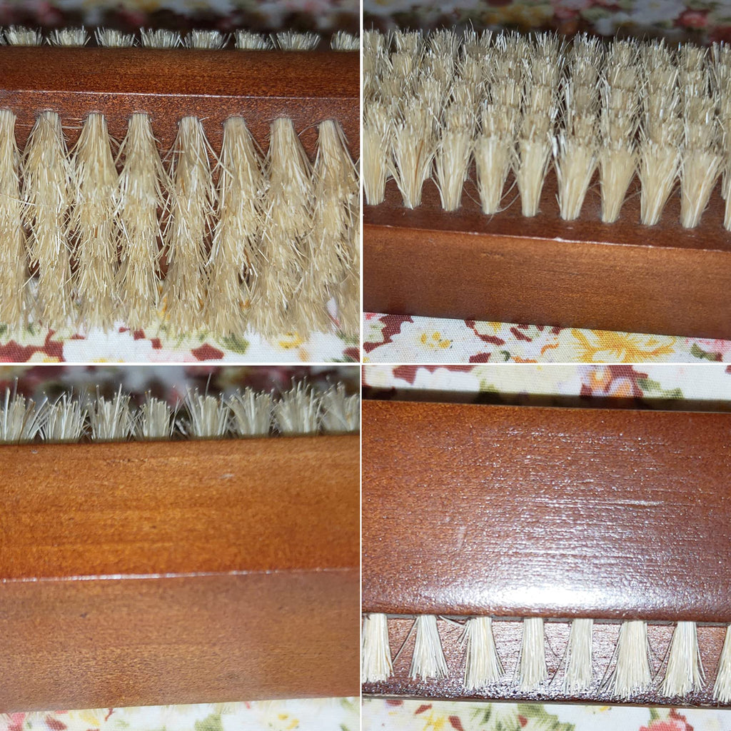 Coralpearl Rosewood Double-Sided Natural Boar Nail Brush
