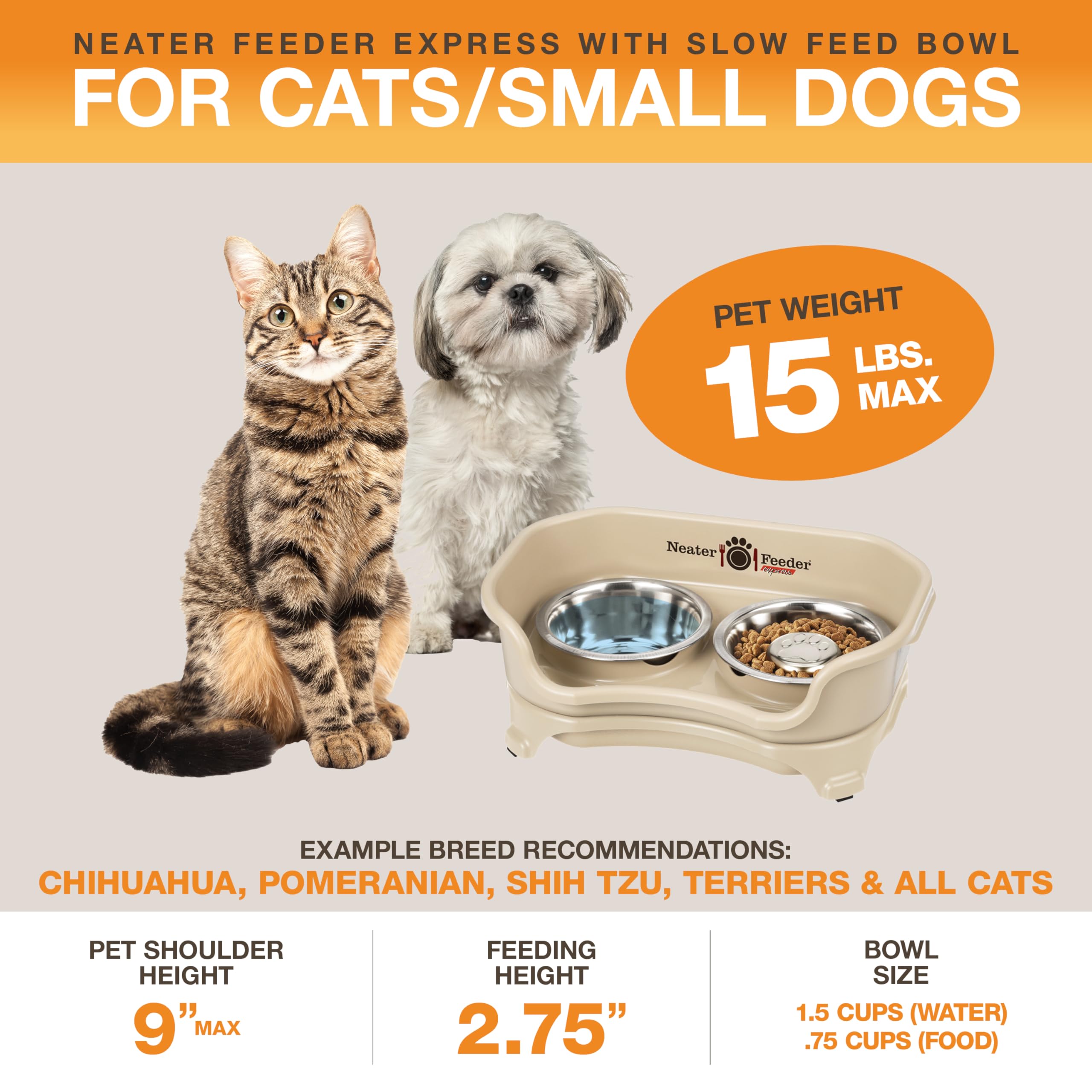 Neater Feeder Express Mess-Proof Elevated Pet Bowls