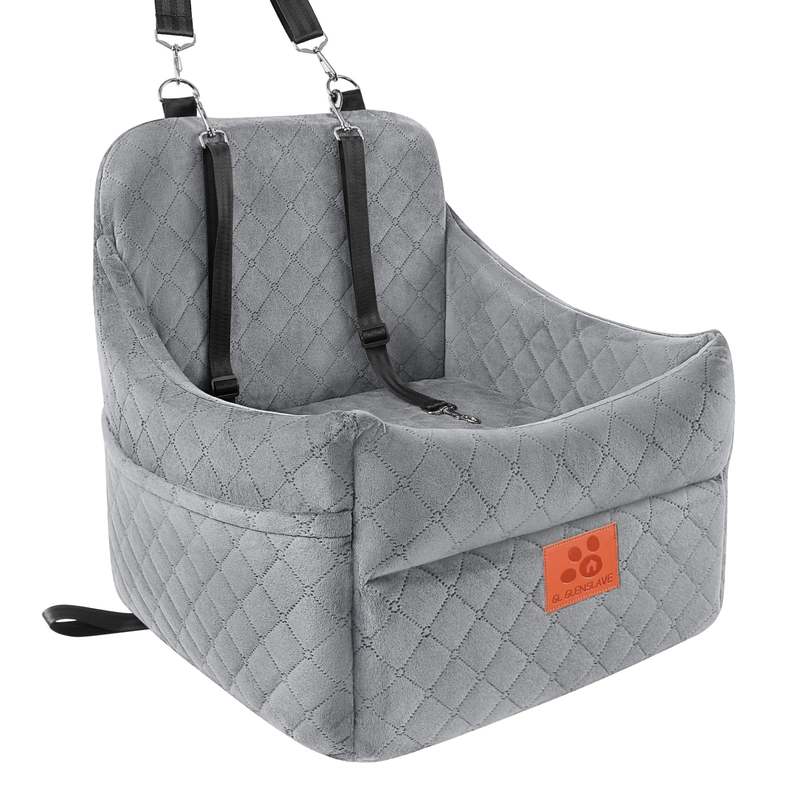 GL GLENSLAVE Dog Booster Car Seat for Dogs Up to 35 lb