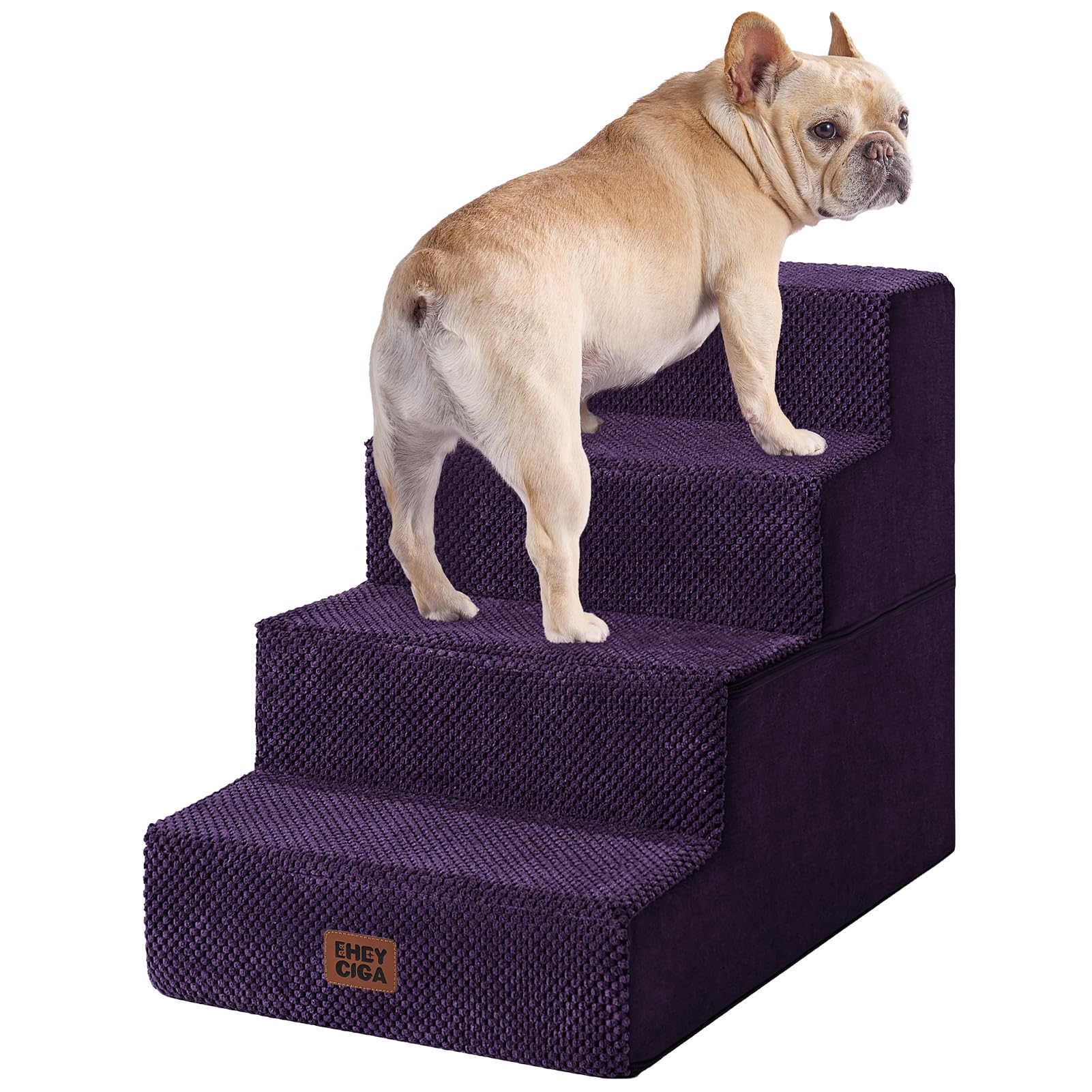 EHEYCIGA Extra-Wide Pet Stairs for Beds and Couches