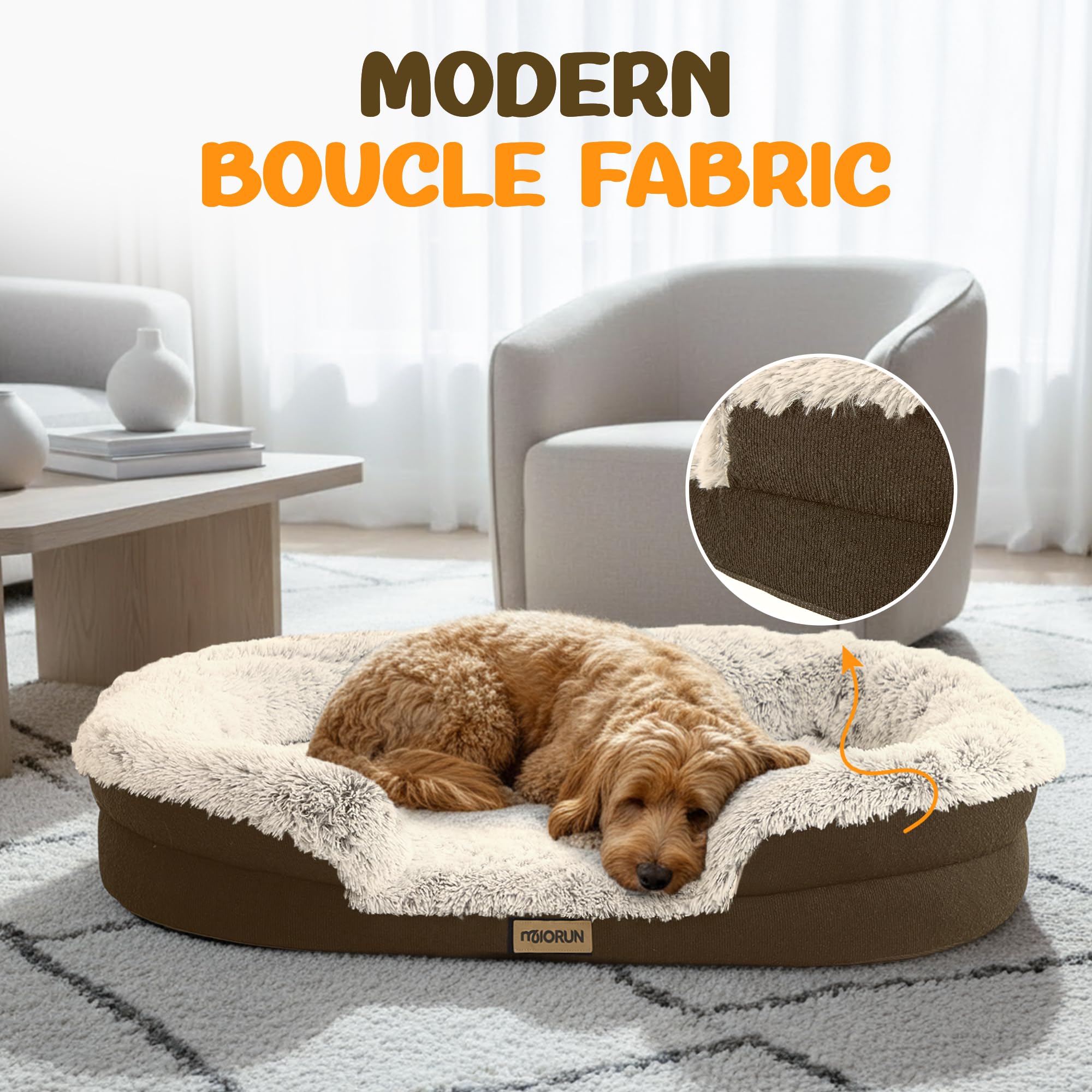 Plush Fluffy Calming Dog Bed for Cozy Everyday Comfort