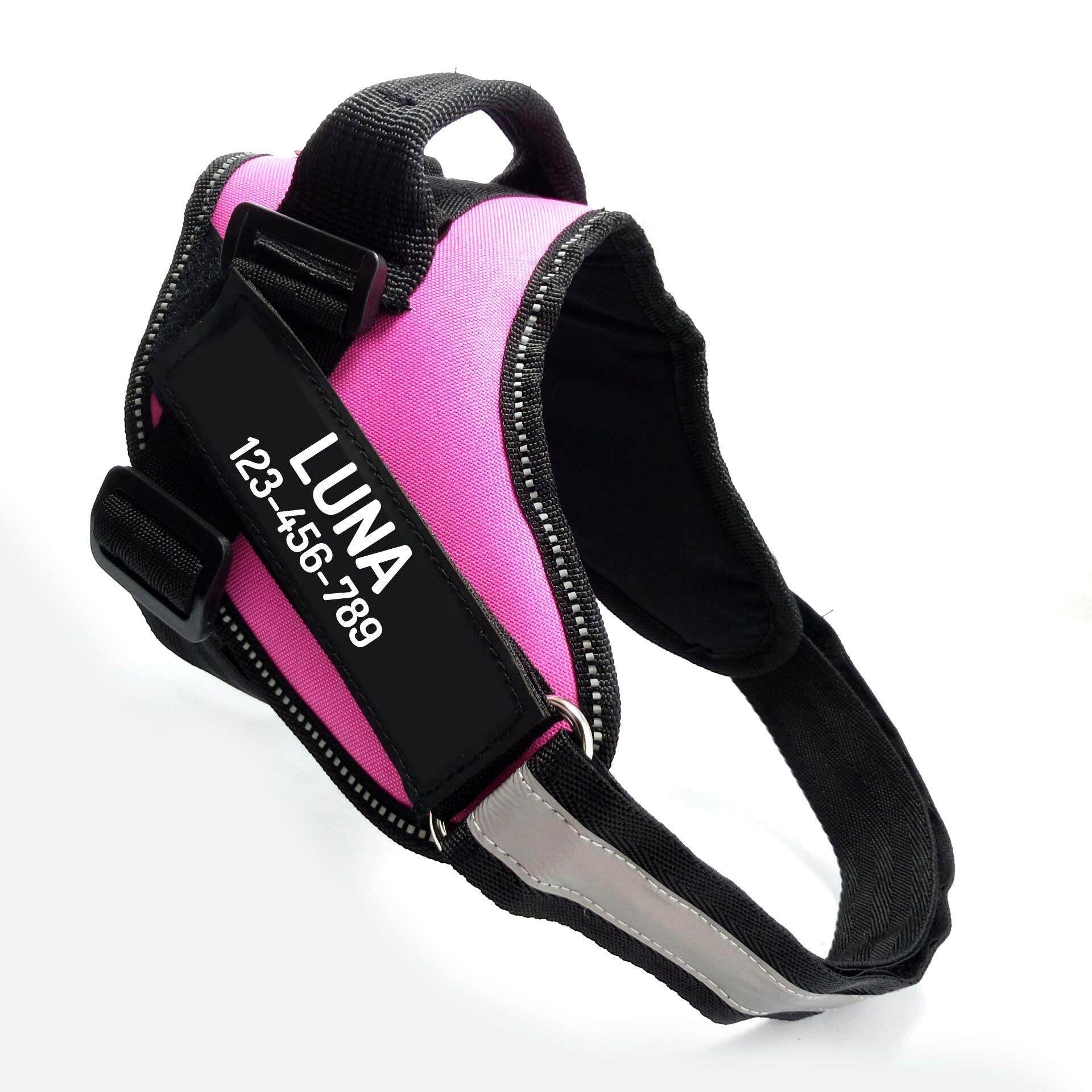 PawPawify Personalized No-Pull Dog Harness with Name and Phone