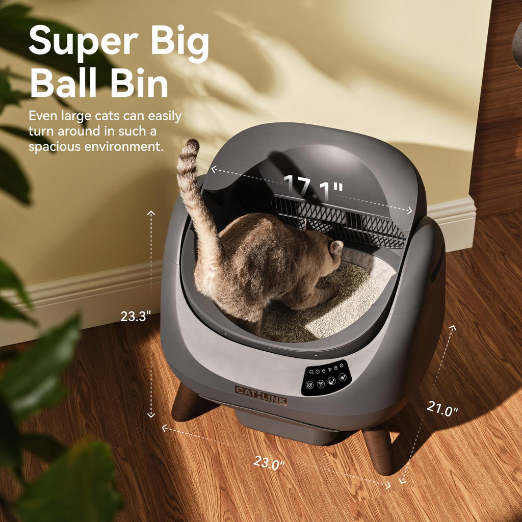 CATLINK Open-X Self-Cleaning Litter Box with AI Monitor