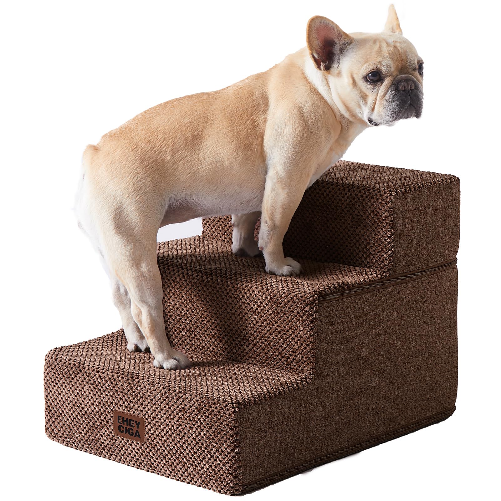 EHEYCIGA Extra-Wide Pet Stairs for Beds and Couches