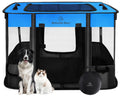 Foldable Portable Pet Playpen with Breathable Shade Cover