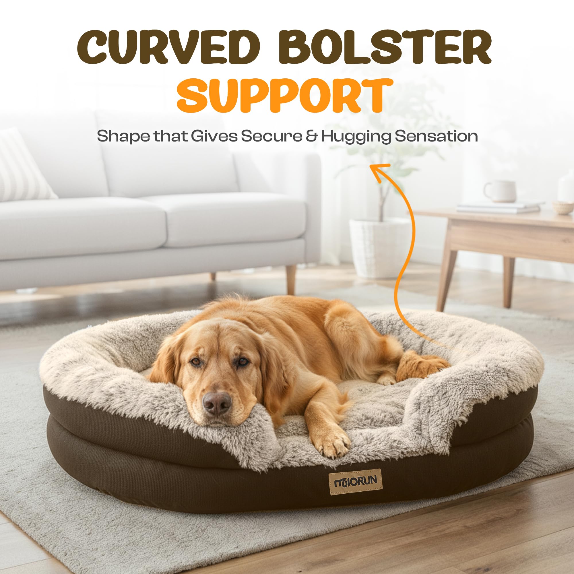 Plush Fluffy Calming Dog Bed for Cozy Everyday Comfort